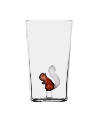 Pahar pentru apa, veverita, 13 cm, Animal Farm - designer Alessandra Baldereschi - ICHENDORF